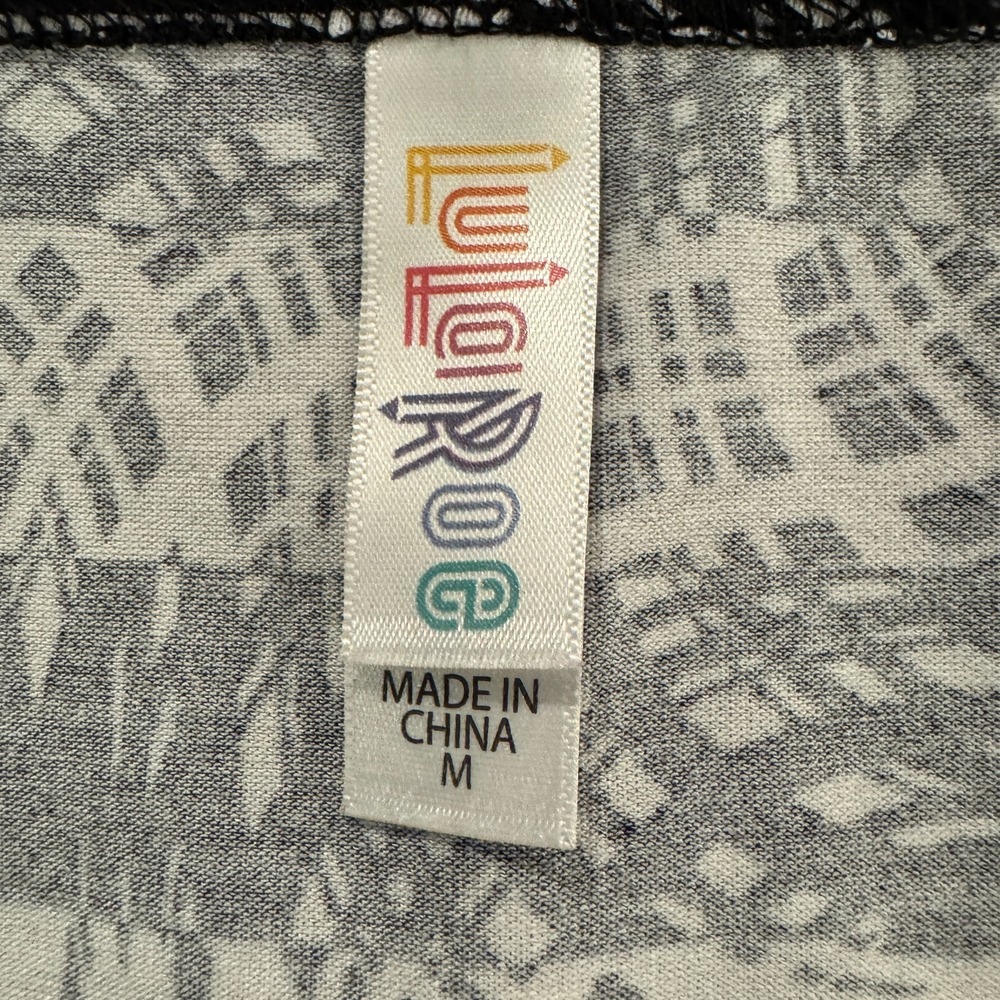 Celestial Print Tunic Blouse Black White Women's Medium Whimsigoth Soft Grunge - Picture 5 of 9